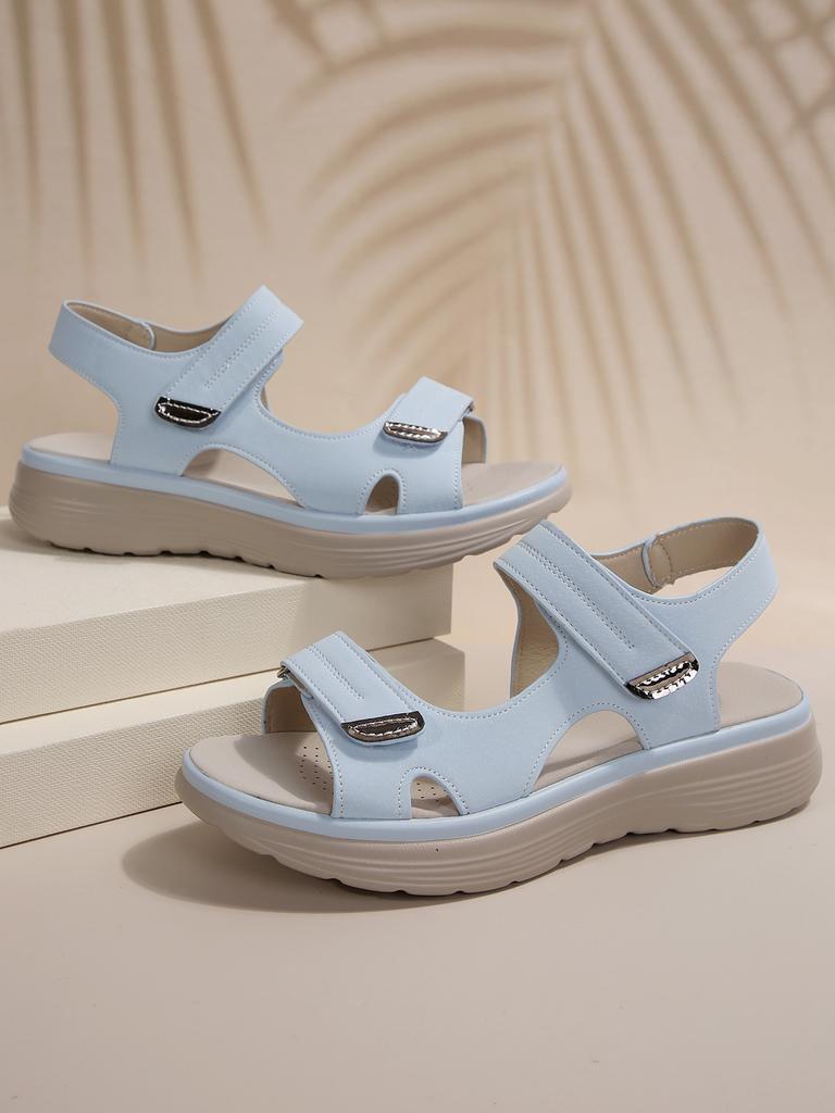 Sports style sandals platform casual Velcro word beach cool slippers Sandal