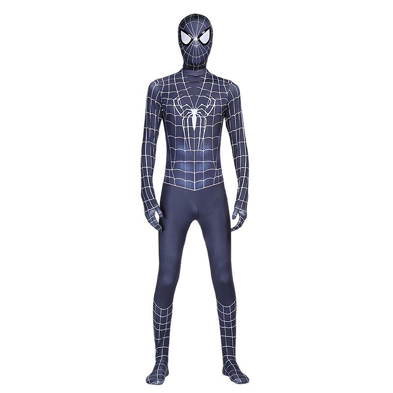 Myers Black Spider-Man onesie bodysuit men and women adult children Gwen cos costume headgear suit