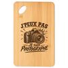Cutting Board - PLANETEE - Appetizer Tray 30×20 Cm - Solid Bamboo - Laser Engraving 'I Can't Photographer'