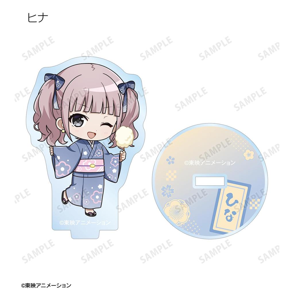 Girls Band Cry Handelskort Chibi Karaktär Yukata Version. Akrylställ Låda med 9