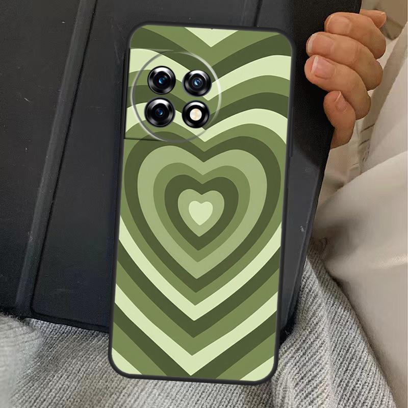 Purple Brown Pink Blue Heart Case For OnePlus 13R 12R 10R 13T 10T 8T 15 13 12 11 Nord CE 4 3 2 Lite N20 N30 Nord 5 Cover