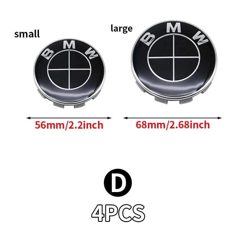 4Pcs/Set 56MM/68MM Car Styling Wheel Center Cap Hub Covers Badge Accessories For BMW M X1F48 X3E83 X1E84 E46 F20 G20 F91 F36 G22