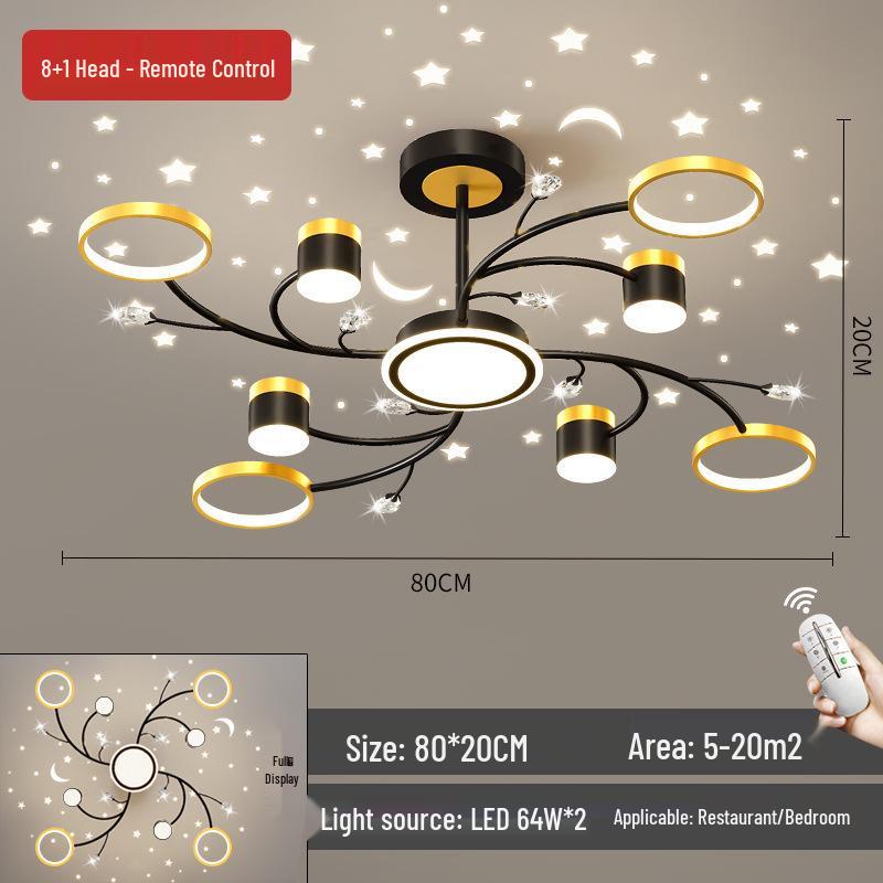 Modern Starry Sky Chandelier: Stylish Ceiling Light for Living Rooms, Bedrooms & Cafes