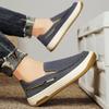 Summer Men Shoes Canvas Sneakers Men Platform Casual Walking Shoes Slip On Male Loafers Man Breathable Street Lazy Shoes