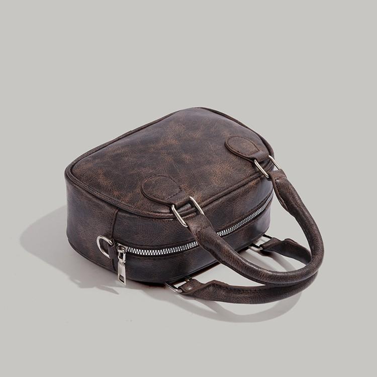 Bags for Women High-End Feel 2024 New Autumn Winter Retro Fashion Versatile Handbag Bowling Bag Single Shoulder Crossbody Bag Trendy