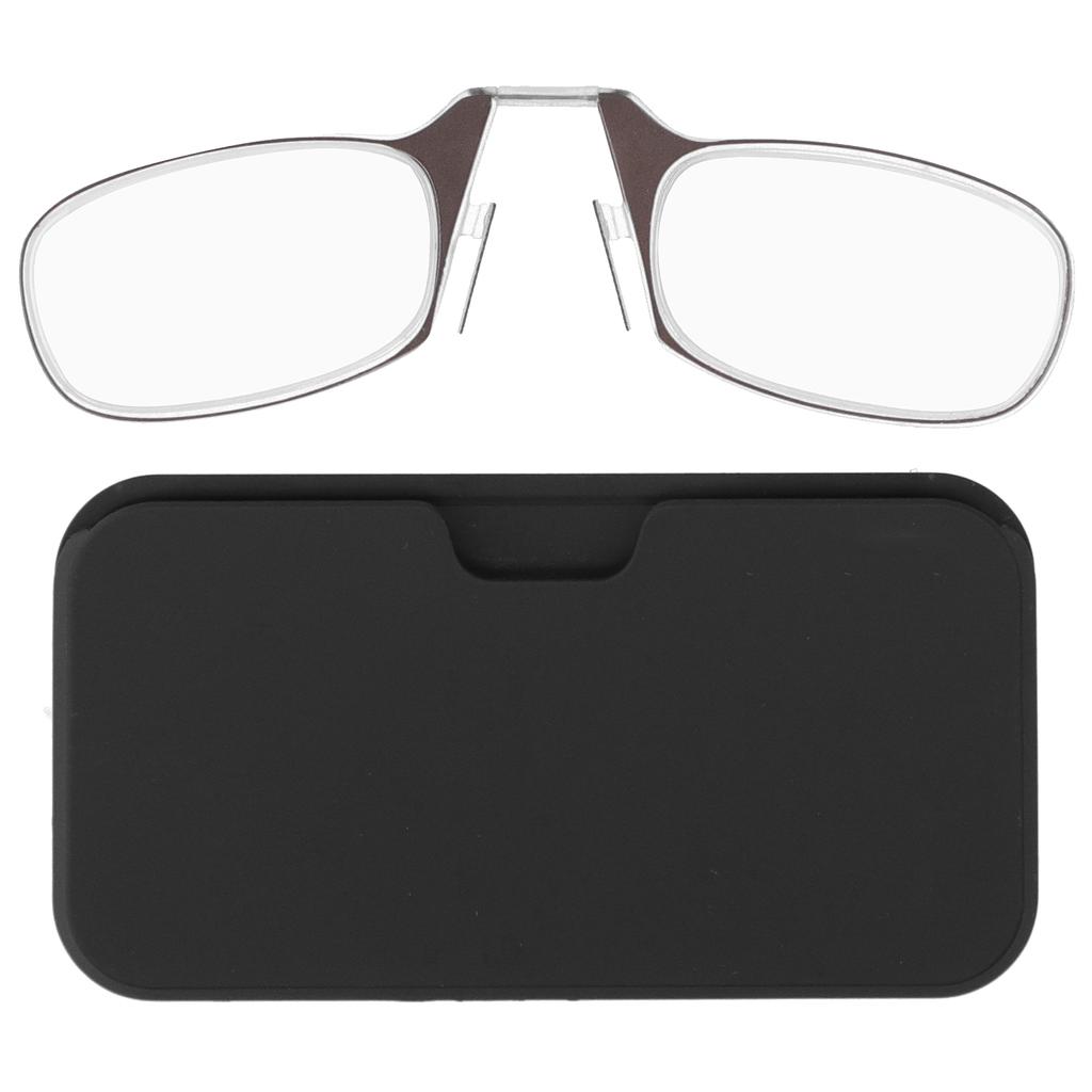 Reading Eyeglasses Blue Light Blocking Armless Glasses Nose Clip Glasses for Unisex Elderly