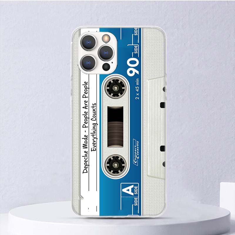 

Винтажный магнитный старый кассетный мягкий чехол для iPhone 11 12 13 Mini 14 Pro Max Apple Phone Cover X XS XR SE 7 Plus 8 + 6 6S 5S iPhone 14