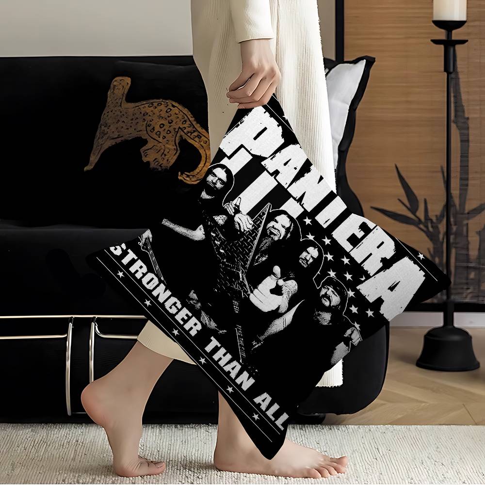 P-Pantera Rock Band Cushion Cover Polyester Sofa Cushions Decorative Throw Pillows Home Decoration Pillowcover
