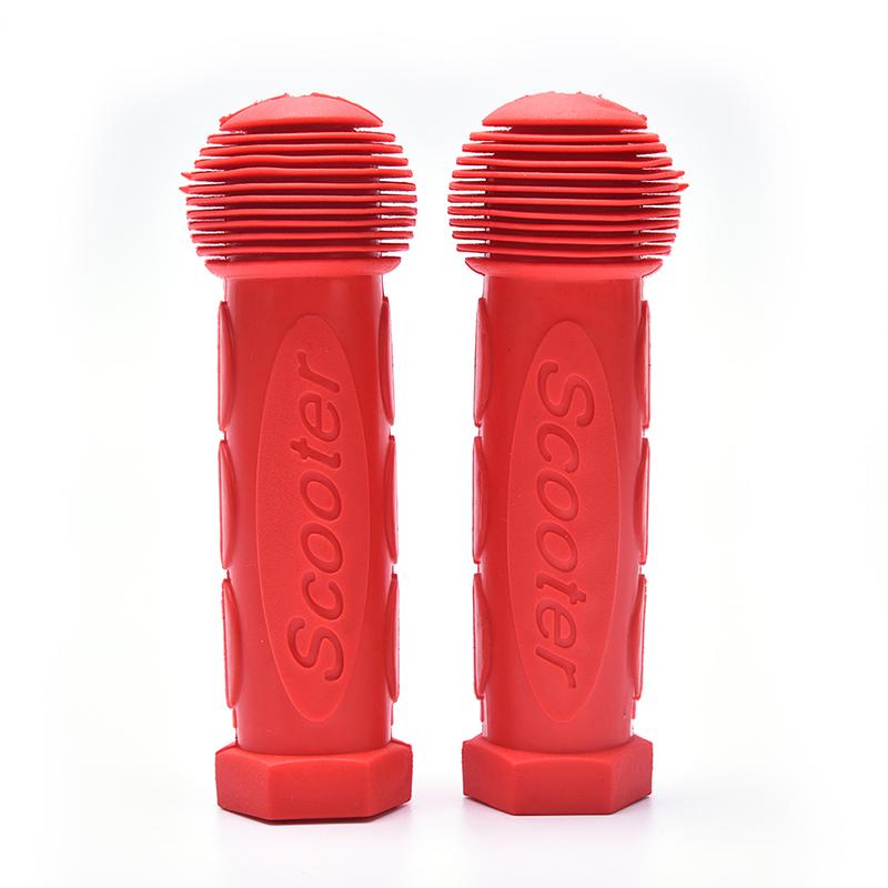 

1 пара резиновых ручек для скейтборда, самоката, детского велосипеда красный