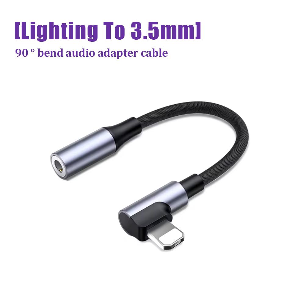 Xiaomi Type C To 3.5mm Jack Audio Adapter Lighting To 3.5 Headphone Aux Cable For IOS iPhone 17 16 15 14 Samsung Connector Accessories