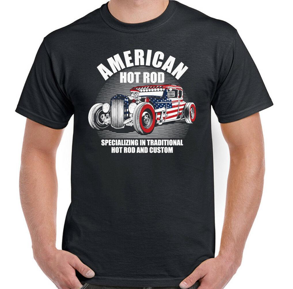 Hot Rod T-Shirt American Mens Classic USA Gas Custom Car Enthusiast Hotrod Unisex T-Shirt