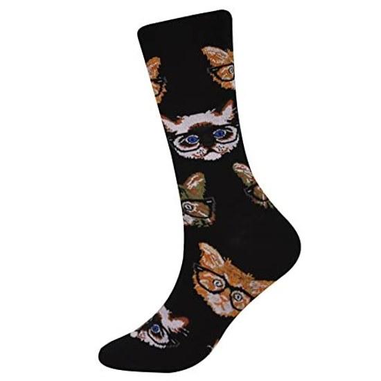Cansok Mens Socks Footwear Animal Pattern Casual Cotton Set