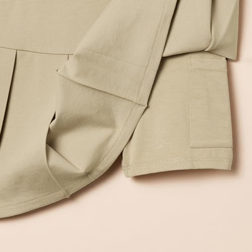 Amazon Essentials 2-Piece Pleated Skirt with Inner Pants, Girls' Khaki Tan, Sizes 145-150