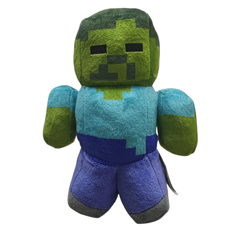 Action Figure Minecraft Creeper Peluche Zombie Seduto Peluche Volpe Panda Bambola Regalo per Bambini