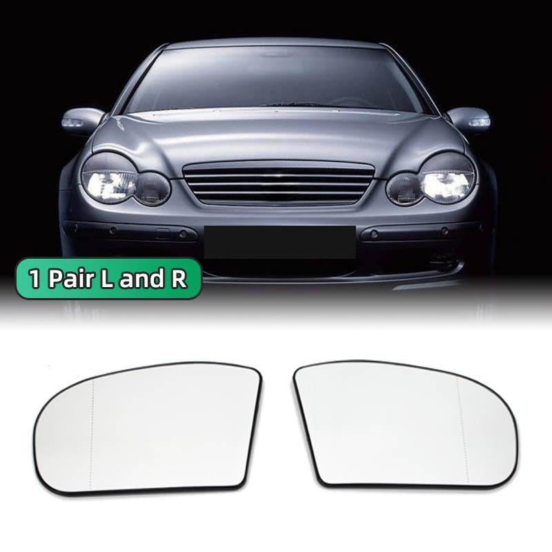 Sklo bočního zpětného zrcátka vyhřívané proti zamlžování odmrazování plát zrcátka dveřního křídla pro Mercedes-Benz E,C-Class W211 W203 01-07