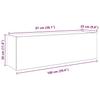 Bathroom Wall Cabinet White 100 X 25 X 30 Cm Engineered Wood