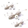 Alloy Pearl & Rhinestone Hairpin Set - Handmade Bridal Hair Accessories for Wedding Styling