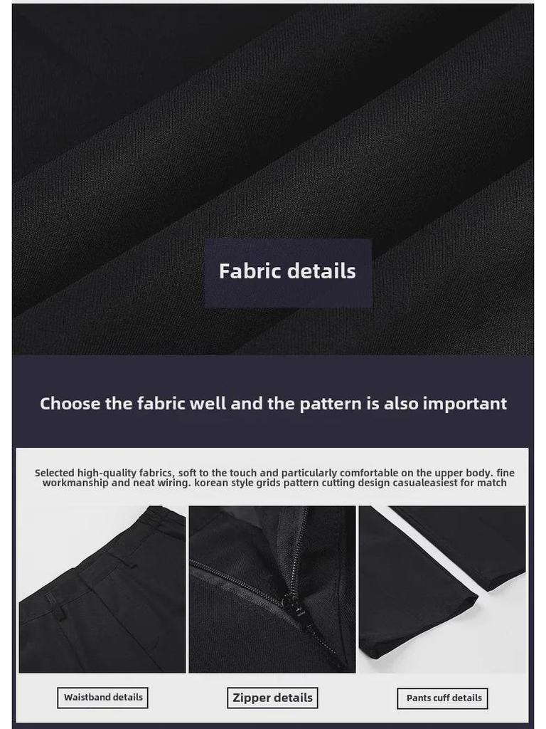 MYQ Herren Sommer Freizeithose im koreanischen Stil mit lockerem Schnitt