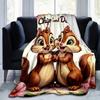 1pc, Chip 'and Dale Cartoon Blanket, Cute Cartoon Squirrel Stuffed Animal, Home Decor Gift, for Decorating Your Own Sofa and Living Room, Su