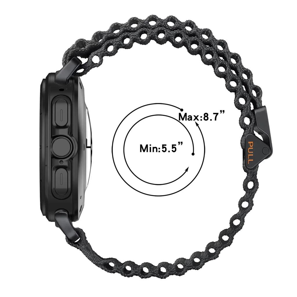 Nylon Strap for Samsung Galaxy Watch Ultra 47mm Comfortable Bracelet No Gap Wristband for Galaxy Watch 7 Ultra 47mm Replacement