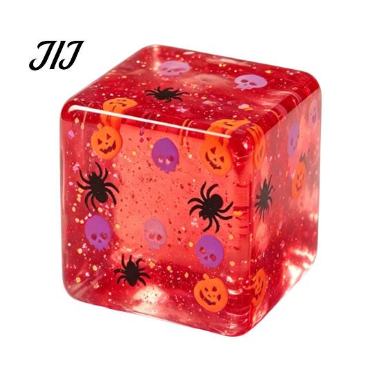 Halloween Stressball Sensorisches Spielzeug, Knetspielzeug mit Kürbis Schädel Spinnenmuster, Klar Angstlinderung Partygeschenke