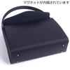 Aurora Black Formal Bag with Inner Magnet, Hidden Magnet Built-in, Made in Japan, Water-Repellent, Large, Perfect for Weddings, Funerals, Entrance