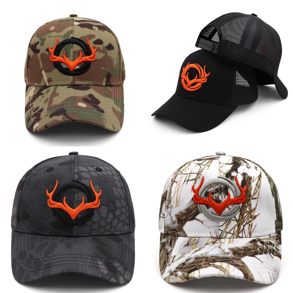 Deer Embroidered Baseball Cap With Adjustable Strap For Outdoor Sports And Sun Protection