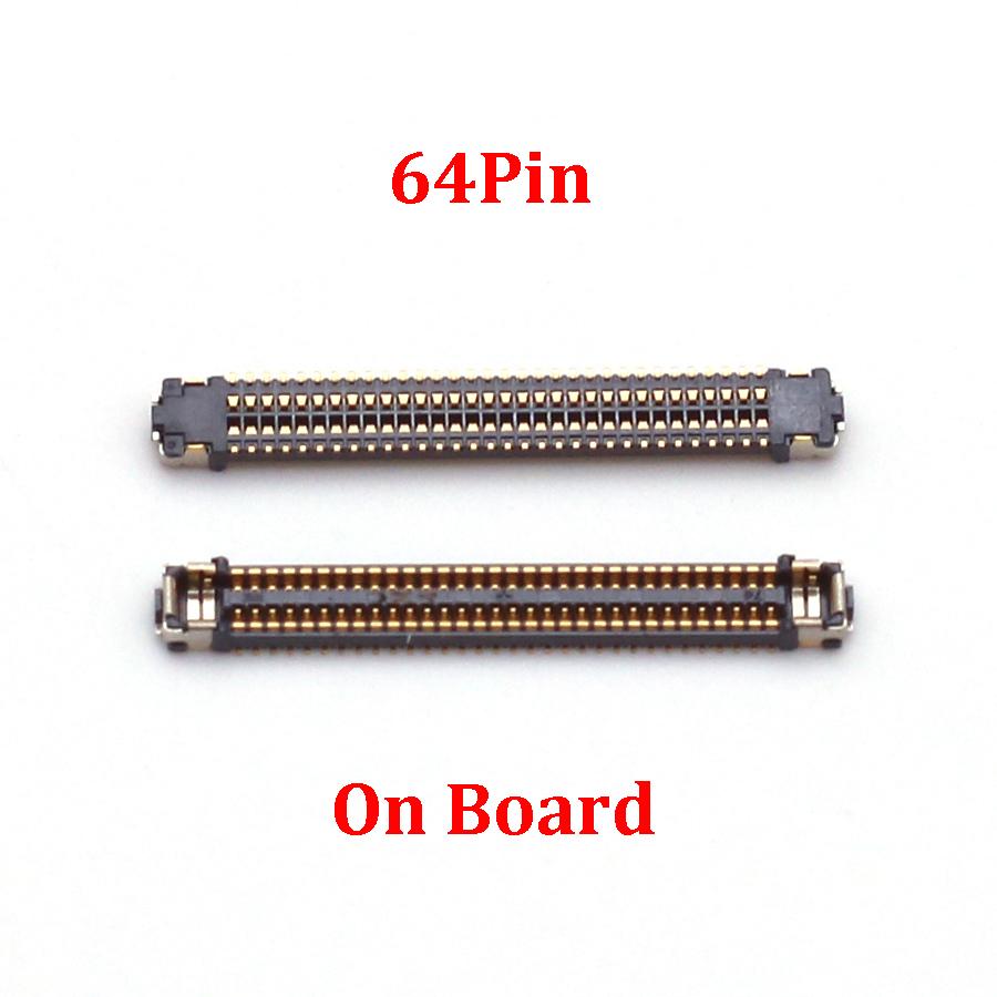 10Pcs 64Pin LCD Display Screen FPC Connector On Motherboard For Samsung Galaxy S8/S8 Plus/G950F/S9/G955F/G960F/G965F USB Charger