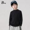 Children's Korean Style Mid-Neck Long Sleeve Autumn Base Layer - Boys & Girls Versatile Top