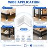4/8/12PCS Angle Steel End Caps Corner Protector Caps Right Angle Blanking End Caps  Storage Shelves