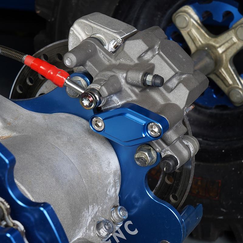 ATV Universal Parking Brake Block Off Plate Aluminum For Yamaha RAPTOR 700 YFZ450 YFZ450R Blaster200 Can Am ATV Polaris Honda