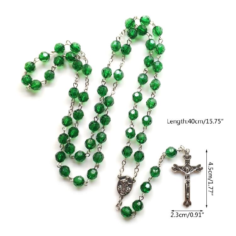 Rosary Necklace Beads Hangable Pendant for Women Men Prayer Meditations Gift