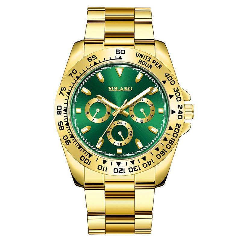 

Mens Business Watch With Luminous Hands And Quartz Movement For Office And Formal Wear зелений
