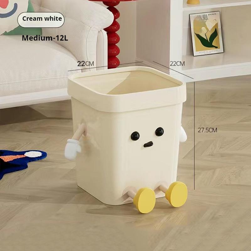 

Мусорное ведро легкое мультяшное прочное бытовое мусорное ведро большой емкости милое мусорное ведро для учебы домашнего офиса кухни спальни
