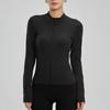 Womens Long Sleeve Zip Up Workout Jacket Slim Fit Running Yoga Gym Fall Winter
