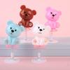 6Pcs kids Cute Mini Bounce Bear Rabbit Toys Novelty Tricky Prank Jumping Doll Finger Whimsy Game Children Creative Small Gifts