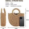 Straw Hobo Bags for Women Small Crossbody Bag Beach Purse Weave Shoulder Handbag Rattan