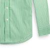 Polo Ralph Lauren SS23 Striped Logo Pony Embroidered Single-Breasted Long Sleeve Shirt Kids Shirts Green CWPOWOVY6820349-300