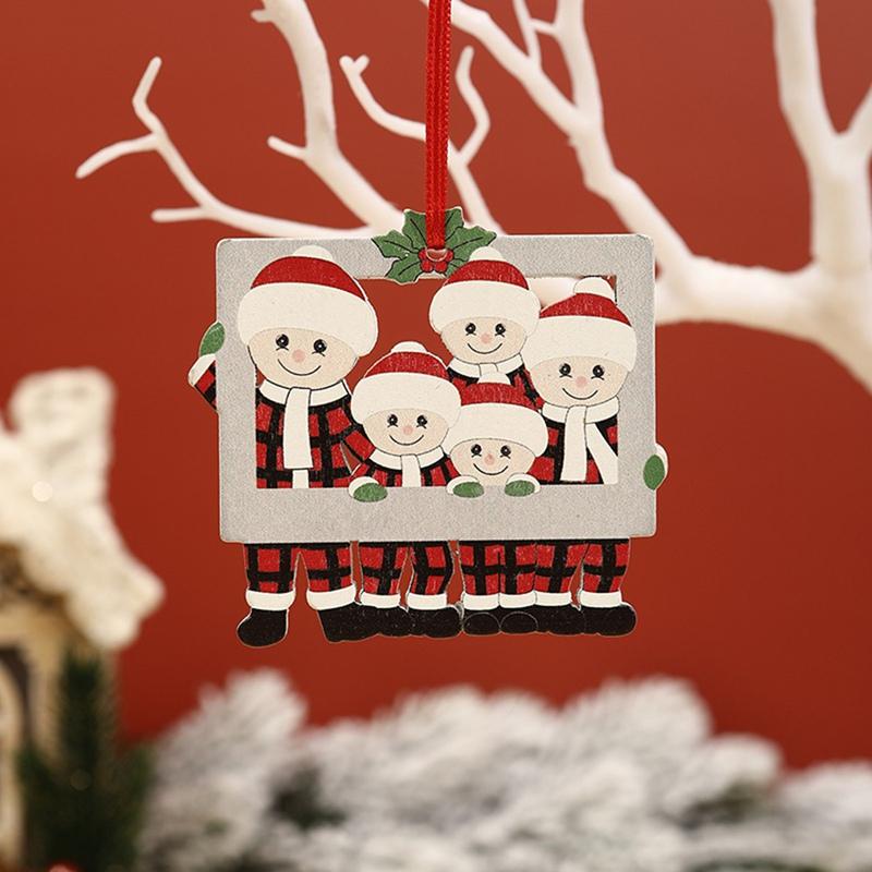 DIY Christmas Family Pendant Merry Christmas Decorations for Home Navidad 2026 Christmas Tree Hanging Ornament New Year 2026