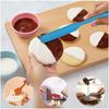 Hotec Silikonspatel, Hitzebeständiges Silikon-Backwerkzeug, Joghurtlöffel, Kuchen, Creme, Kochutensil, Backutensil (Set mit 5, 5 Farben)