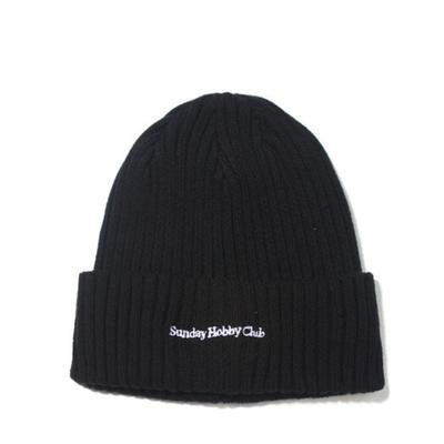 BUTDEEP Cotton Signature Logo Beanie - Black