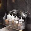 Transparent Suction Cup Shower Rack Punch-Free Bathroom Organizer Shelf  Bathroom Supplies