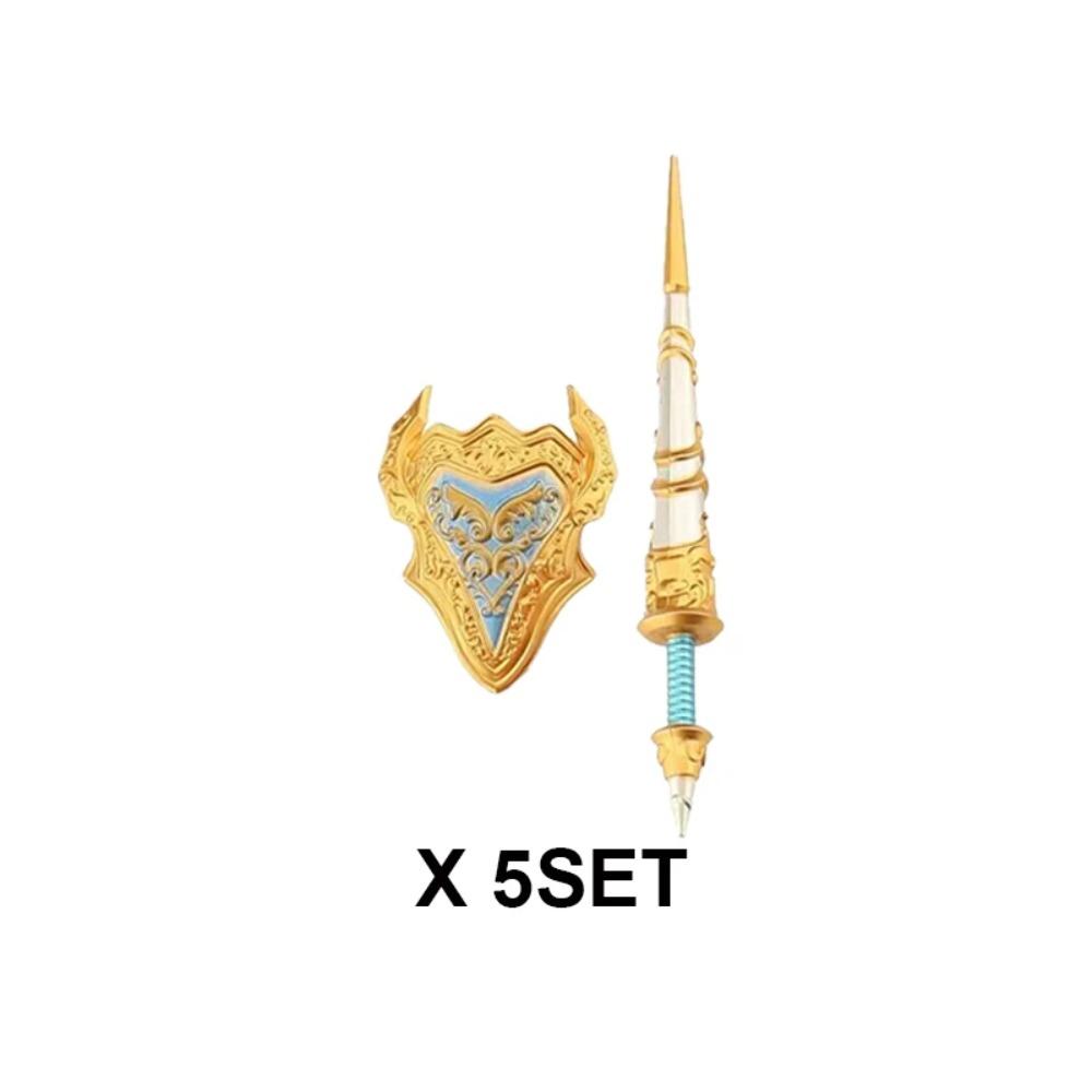 Military Medieval Building Blocks Soldier Warrior Waffen Accessories Sword Battle Axe Hero Villain Series Double-edged Sword Toy