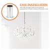 10 Pcs Flanging Sleeve Lamp Base Cover Crystal Chandelier Socket Shell Lighting Replacement Accessory Car Light Holder