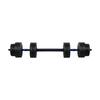 Bituminous Adjustable Dumbbell 1X20Kg For Exercises With Weight Bar And Connector Rebel