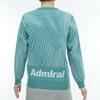 Admiral Golf Women's Canter Line Jacquard Crew Sweater ADLA383, Coral Green