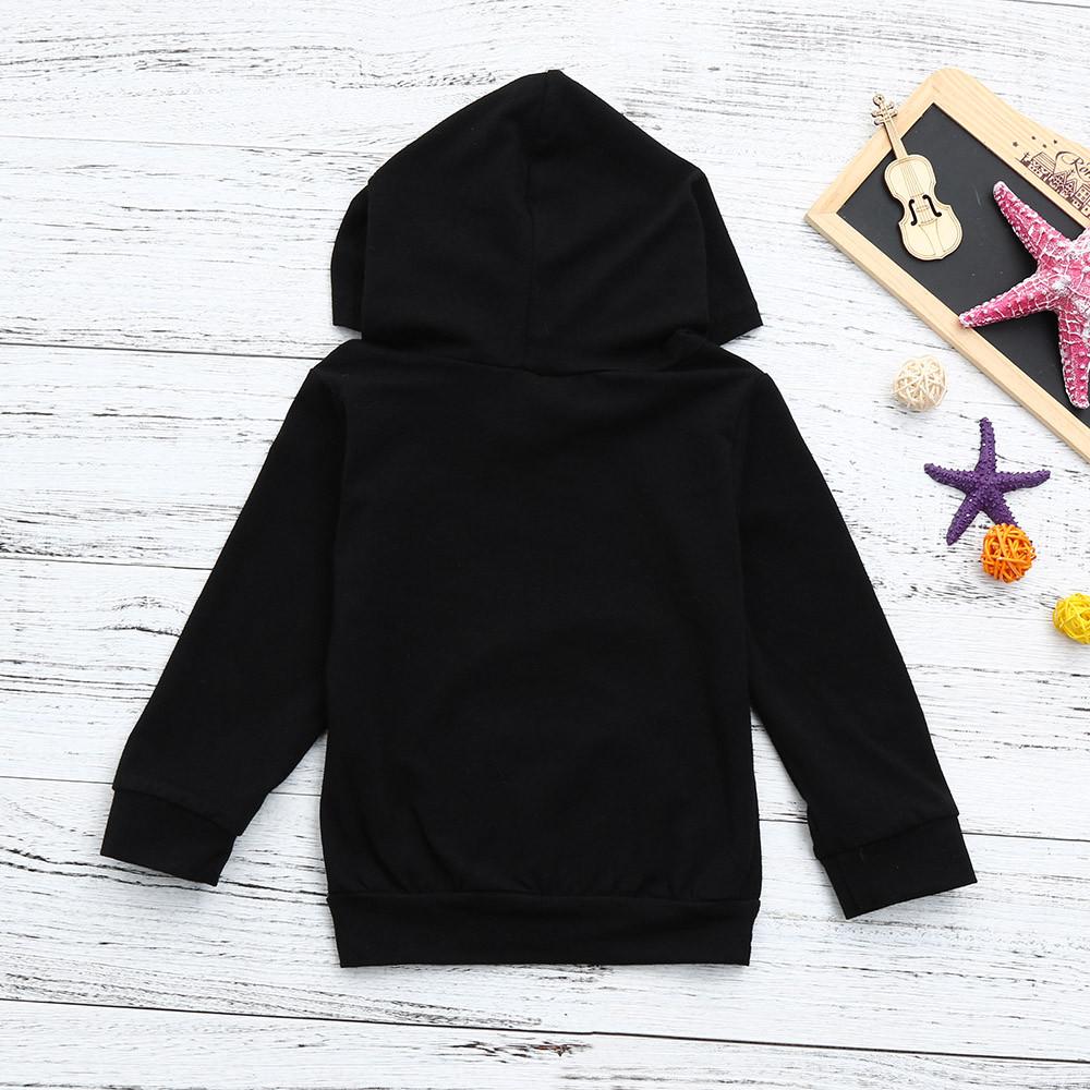 Zerototens Tops for 3M-4Y Toddler Kids Baby Boys Hooded Sweatshirts Infant Letter Blouse Hoodies Pullover