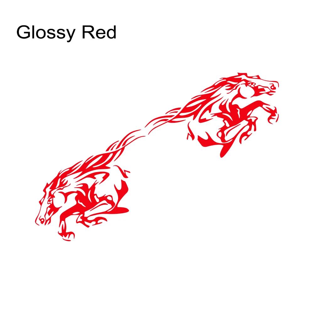 2 Stück Galoppierendes Pferd Aufkleber Auto Karosserie Seite Vinyl Aufkleber Dekoration LKW Transporter Pick-up Grafiken Wasserdicht Auto Dekor Zubehör