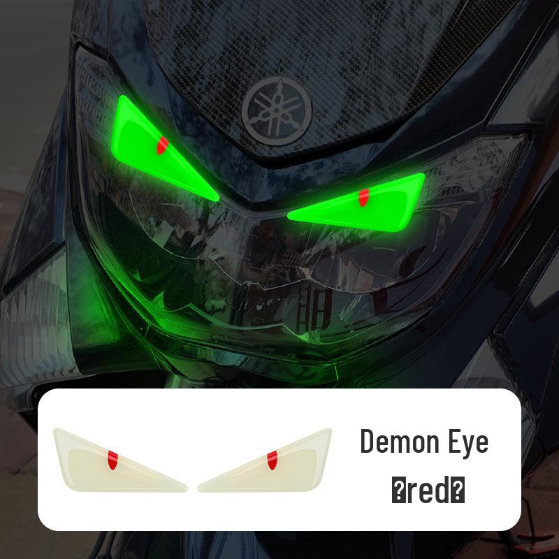 Luminous Devil Eyes 3D Car & Motorcycle Decorative Head Decal Sticker