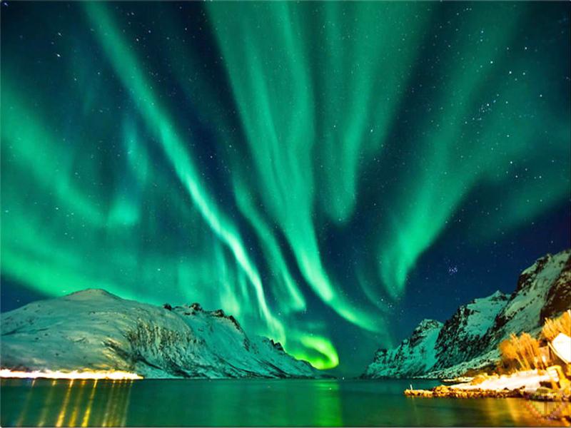 RUOPOTY Acrylic Frame Diy Painting By Numbers For Adults Aurora Picture Wall Art Handpainted Oil Painting For Home Decors